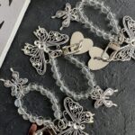 بند و آویز پروانه فلزی چسبی