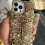 قاب موبایل آیفون پلنگی گلد تایگر