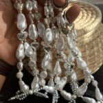 بند و آویز وایت پیرل پاپیون قلبی