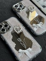 قاب موبایل آیفون دوقلب آیینه ای گل لاله - Image 2