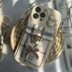 قاب موبایل آیفون میکی باربری جاکارتی دار + بندست بلند