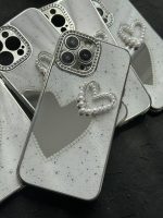 قاب موبایل آیفون قلب لاولی آیینه ای صدفی - Image 4