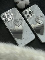 قاب موبایل آیفون قلب لاولی آیینه ای صدفی - Image 5