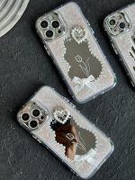 قاب موبایل آیفون دوقلب آیینه ای گل لاله - Image 4