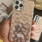 قاب موبایل آیفون گل رزیتا پاپیون رزگلد