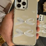 قاب موبایل ( آیفون - سامسونگ ) دبل پاپیون آیینه ای