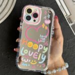 قاب موبایل آیفون هپی لاولی آیینه ای