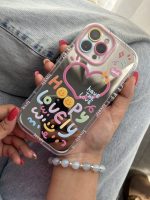 قاب موبایل آیفون هپی لاولی آیینه ای - Image 6