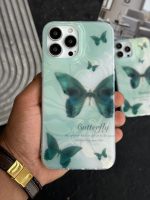 قاب موبایل آیفون پرواز پروانه سبز