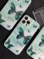 قاب موبایل آیفون پرواز پروانه سبز - Image 7