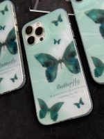 قاب موبایل آیفون پرواز پروانه سبز - Image 6