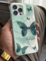 قاب موبایل آیفون پرواز پروانه سبز - Image 5