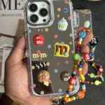 قاب موبایل آیفون ام اند ام M&M آیینه ای بنددار