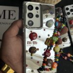 قاب موبایل سامسونگ ام اند ام M&M آیینه ای بنددار