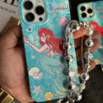 قاب موبایل آیفون پری دریایی پولکی اکلیلی ( بدون بند )