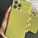 قاب موبایل آیفون سیلیکون اتوفوکس سبز