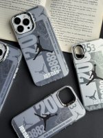 قاب موبایل آیفون نایک جردن لوگو نقره ای 9882 - Image 5