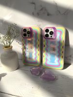 قاب موبایل آیفون هپی لایف هفت رنگ + پاپسوکت قلبی بنفش - Image 18