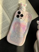 قاب موبایل آیفون خرگوش آکواریومی سیلیکونی سفید - Image 13