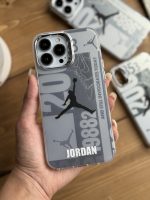 قاب موبایل آیفون نایک جردن لوگو نقره ای 9882 - Image 14