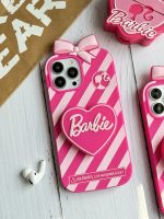 قاب موبایل آیفون باربی آبنباتی پاپیون دار پاپسوکت قلبی - Image 13