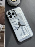 قاب موبایل آیفون نایک جردن لوگو نقره ای 9882 - Image 22