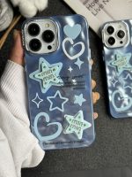 قاب موبایل آیفون ستاره آبی برجسته نگین دار - Image 10