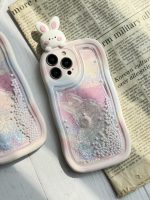 قاب موبایل آیفون خرگوش آکواریومی سیلیکونی سفید - Image 6