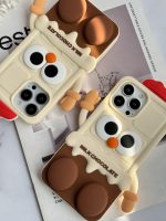 قاب موبایل آیفون شکلات شیری سیلیکونی پا استندشو - Image 9