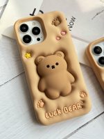قاب موبایل آیفون خرس فیجت برجسته - Image 26