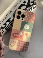 قاب موبایل آیفون شاخه گل ارغوانی محافظ لنزدار - Image 4