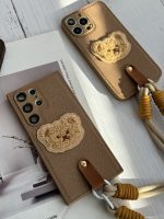 قاب موبایل آیفون خرس دوست داشتنی محافظ لنز + بندست - Image 21