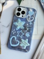 قاب موبایل آیفون ستاره آبی برجسته نگین دار - Image 19