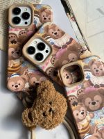 قاب موبایل آیفون خانواده خرسی + بند کوتاه خرسی - Image 22