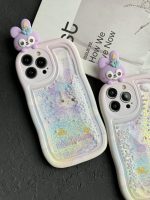 قاب موبایل آیفون استلا آکواریومی سیلیکونی بنفش - Image 3