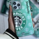 قاب موبایل آیفون استارباکس هلوگرامی سبز