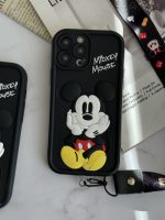 قاب موبایل آیفون میکی برجسته سولید مشکی بدون بند - Image 10