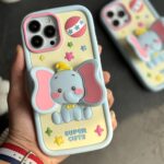 قاب موبایل آیفون بچه فیل دامبو گوش استندشو