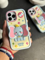 قاب موبایل آیفون بچه فیل دامبو گوش استندشو