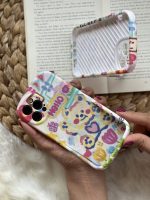 قاب موبایل آیفون خرس نقاشی آبرنگی پایه استند دار - Image 8