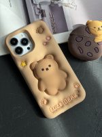 قاب موبایل آیفون خرس فیجت برجسته - Image 6