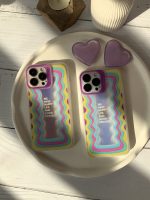 قاب موبایل آیفون هپی لایف هفت رنگ + پاپسوکت قلبی بنفش - Image 10