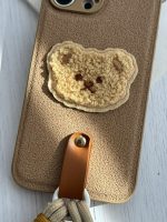 قاب موبایل آیفون خرس دوست داشتنی محافظ لنز + بندست - Image 15