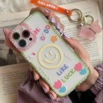 قاب موبایل آیفون سلام دنیا رنگی محافظ لنزدار