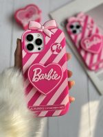 قاب موبایل آیفون باربی آبنباتی پاپیون دار پاپسوکت قلبی - Image 11