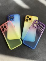 قاب موبایل آیفون یخ در بهشت دورنگ شفاف محافظ لنزدار ( 3008 ) - Image 4