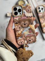 قاب موبایل آیفون خانواده خرسی + بند کوتاه خرسی - Image 26