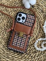 قاب موبایل آیفون پارچه ای و فلزی طرح باربری جاکارتی + بندست - Image 20