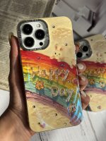 قاب موبایل آیفون خرگوش رنگین کمانی - Image 18