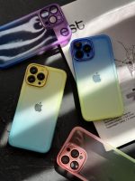 قاب موبایل آیفون یخ در بهشت دورنگ شفاف محافظ لنزدار ( 3008 ) - Image 12